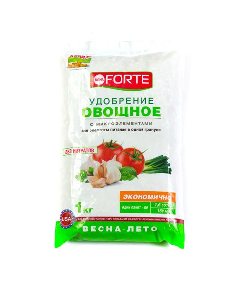 Удобрение BONA FORTE овощное 1 кг изображение