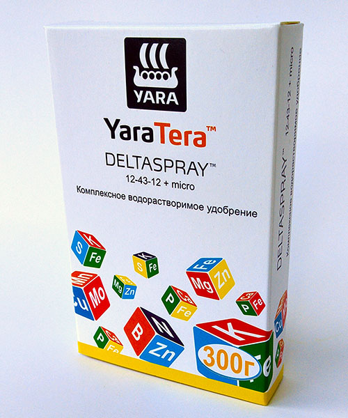Минеральное удобрение ЯраТера Дельтаспрей желтый (YaraTera Deltaspray) 12-43-12 изображение