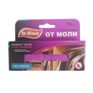 Пластины от МОЛИ Dr.Klaus без запаха в коробке 10 шт (уп.24 шт) изображение